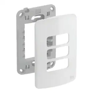 Placa 4x2 Branco 3 Posições Suporte Weg Linha Composé