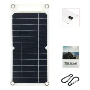 Painel Solar Portátil Versátil Com Saída Usb Para Acampar