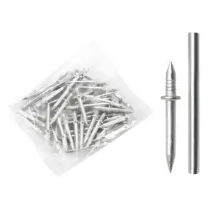 Kit 100 Prego Invisível Rodapé Madeira Concreto Rosca 3mm