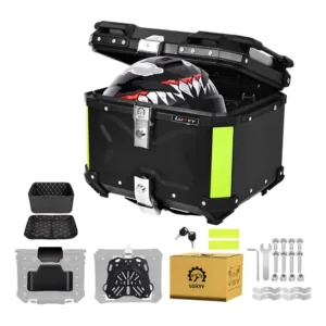 Bau Bauleto 45 Litros Moto Bagageiro C/ Suporte Universal