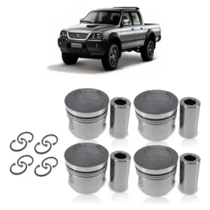 Jogo Pistao Std L200 Hpe Sport 2.5 Pajero Sport 2.5 8v
