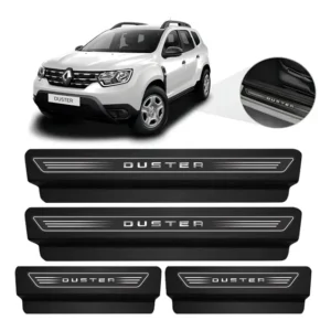 Soleira De Porta Protetora Renault Duster Kit Preto 8pç