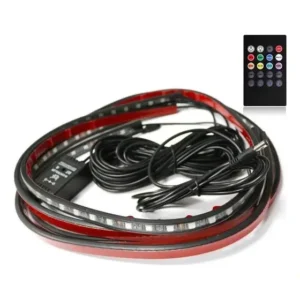 Luz Led De Decoração Exterior De Carro Rgb De 4 Tubos