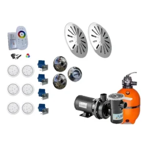 Kit Completo Até 52m3 Nautilus Ralos Dispositivo Iluminação
