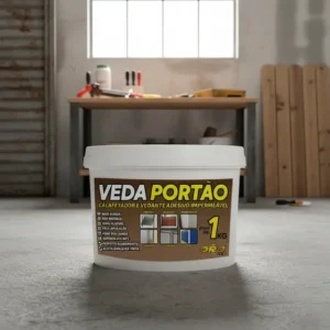 Massa Veda Tampa Furos Buracos Conserta Portão Ferrugem 1kg