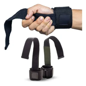 Straps Monster Par Academia Costas Punho Musculação Luva Cor Preto Be Stronger