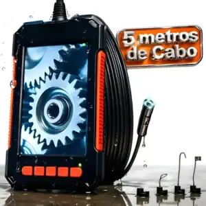 Câmera De Inspeção Veicular Lcd Full Hd 6m Ip67
