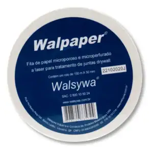 Fita De Papel Para Drywall Microperfurada Walpaper 150mx50mm