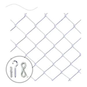 Rede Tela Proteção Crianças, Gatos Janelas 1,60m X 1,30m Kit