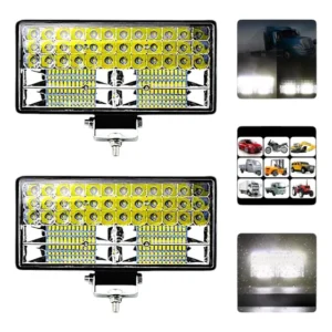 Kit 2 Farol Auxil Led 252w Alta Potência Luz Noturna Neblina