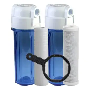 Filtro Caixa Dágua 1 Polipropileno 1 Carvão Ativado Chave Cor Azul 3/4