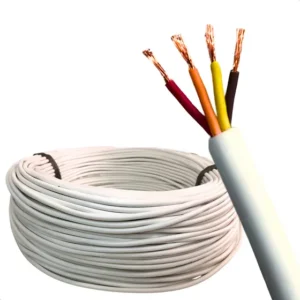 Kit 10 Metros Cabo Manga 4 Vias Flexível 100% Cobre Para Fita Led Piscina Automação Alarmes Refletor 4 X 26awg