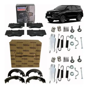 Kit Sapata Freio Mão + Pastilha Cerâmica Sw4 2016/ C/ Reparo