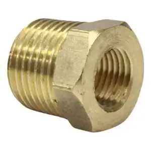 Bucha Redutora 1/2 Npt Macho X 1/4 Npt Fêmea Para Gás