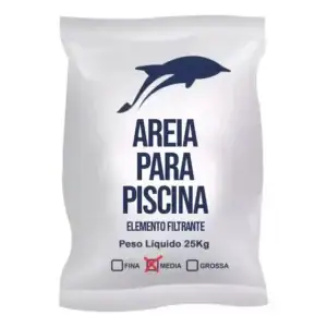 Areia De Piscina Filtro 25kg Quartzo Especial Média 18/30mes