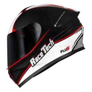 Capacete Race Tech Hit Plus - Preto/Branco Tamanho 56