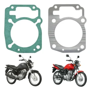 Flange 2mm Alumínio Cilindro Honda Cg 150 Titan Fan + Junta