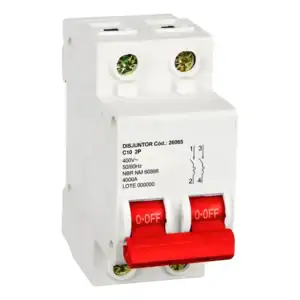 Kit C/2 Disjuntor Steck Bipolar Din 10a Ate 63a Curva C