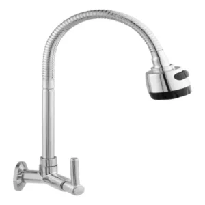Torneira Gourmet 2 Jatos C. Nautica Parede Cromada Inox Cozinha