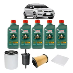 Troca Óleo Filtros Focus 2.0 16v Flex Duratec Castrol 5w30