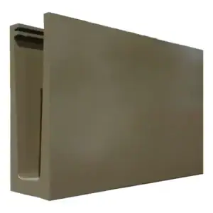 Perfil Guarda Corpo Infinity Sobrepor 3 Metros Bronze 1002