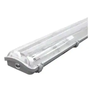 Luminária Hermética Blindada P/lâmpada Fluorescente T8 60cm Cinza