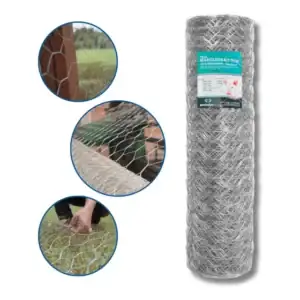 Tela Mangueirão Galvanizado 50m x 1,8m Prateado Chácara Top Alambrados