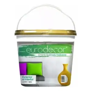 Cimento Queimado Pronto Eurodecor Cores - 5kg