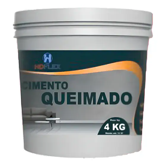 Cimento Queimado 4kg - Cinza Elefante Hd Flex Parede Muro