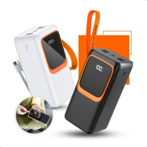 Power Bank Turbo Carregador Portátil 50.000mah Digital Usb Rápido Display Digital Preto Nixzen