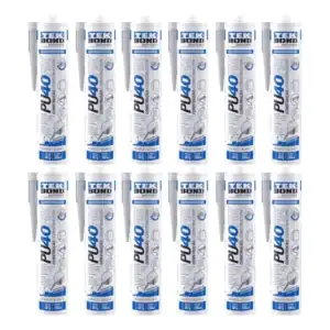Kit C/12 Adesivo Selante Pu 40 P/ Construção Branco Tek Bond
