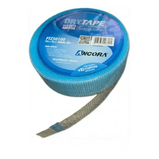 Fita Tela Para Drywall E Placa Cimenticia 100m X 48mm Ancora