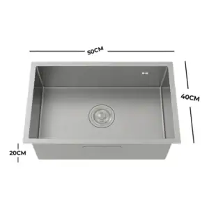 Cuba Cozinha Gourmet Aço Inox 304 Escovado 50x40 Cor Prata Brinovar
