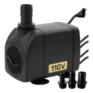 Bomba Submersa 2000l/h 2m Lagos Recalque Fontes Aquários Cascata Chafariz Motor Água Doce Salgada Marinho Fonte Hidroponia Aquaponia 127v