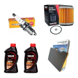 Revisão Yamaha Fazer 250 Até 2011 Óleo Yamalube-filtros-vela