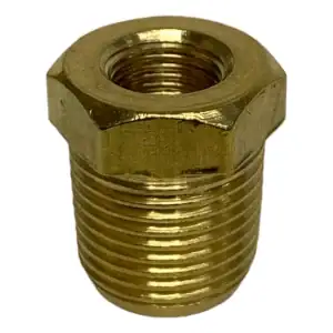 Bucha Redução Rosável Latão Npt Macho 3/8 X 1/8 Fêmea
