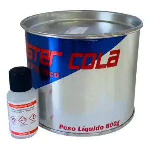 Massa Cola Plástica Para Mármore Porcelanato E Granito 800gr