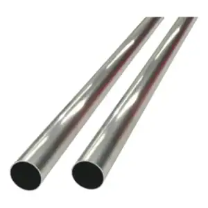 2 Tubo Barra Alumínio 60cm Redondo 16mm Ext. Churrasqueira