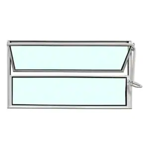 Vitro Basculante Branco 40 X 100 Vidro Liso