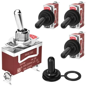 Interruptor Seletor 12v Dc 125v Spst 2 Pinos Impermeável Mar