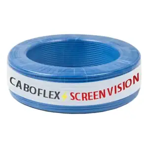 Fio 10mm Cabo Flexível Rolo Com 50 Metros Elétrico 750v Cor Azul Marca Screen Vision