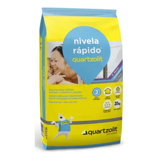 Argamassa Autonivelante Quartzolit para Piso Interno 20kg
