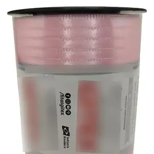 Fita de Cetim Gitex Lisa com 4mm de Largura, Rosa Bebê