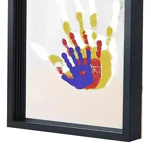 Kit Moldura Pegadas Bebê Diy 3d Mãos E Pés Presente Único S
