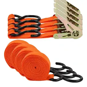 4x Kit Cinta Catraca 800kg Reforçada Amarração Carga Moto