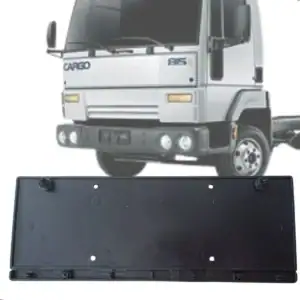 Suporte Placa Dianteira Preta Ford Cargo Eletrônico 815e