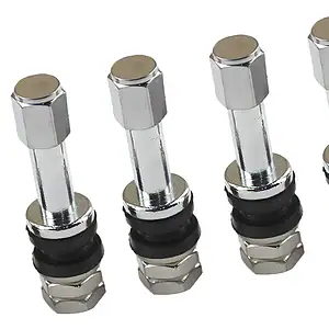 Haste De Válvula De Pneu Sem Câmara De Metal De 4 Pés