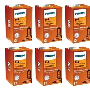 10 Lâmpada Farol Philips H4 24v 75/70w Para Caminhão/ônibus