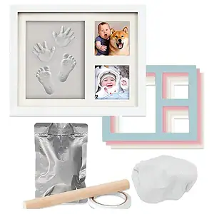 Kit De Mãos E Pegadas Para Bebês, Moldura De Recordação Cy