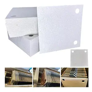 Papelão Filtrante Para Diesel 7x7 2 Furos Tipo A Grosso 2kg